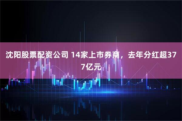 沈阳股票配资公司 14家上市券商，去年分红超377亿元